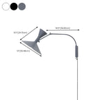 Modern Minimalist Swing Arm Wall Light with Adjustable Angle