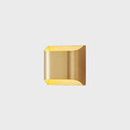 2-Light Copper LED Wall Lamp in Gold/Black Finish