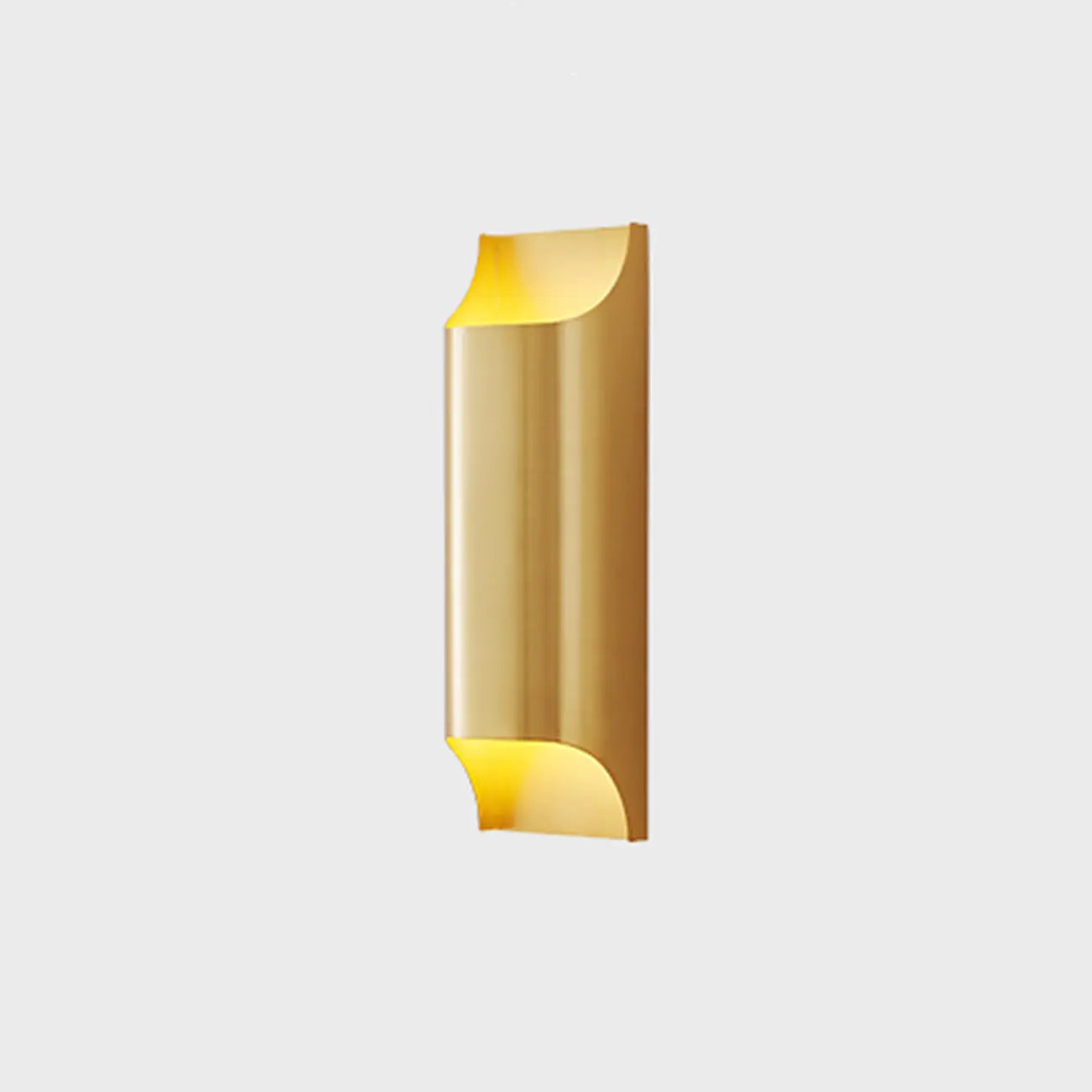 2-Light Copper LED Wall Lamp in Gold/Black Finish
