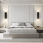 2-Light Copper LED Wall Lamp in Gold/Black Finish