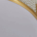 Elegant Gold Round LED Flush Mount Ceiling Light