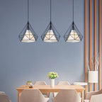 3-Light Modern Metal Cone Island Pendant Light for Kitchen