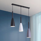 3-Light Modern Metal Cone Island Pendant Light for Kitchen