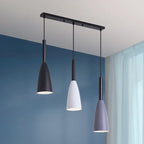 3-Light Modern Metal Cone Island Pendant Light for Kitchen