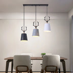 3-Light Modern Metal Cone Island Pendant Light for Kitchen