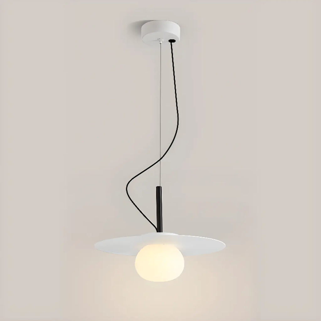 Elegant Modern White Resin Pendant Light for Dining Island