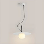 Elegant Modern White Resin Pendant Light for Dining Island