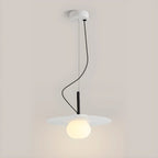 Elegant Modern White Resin Pendant Light for Dining Island