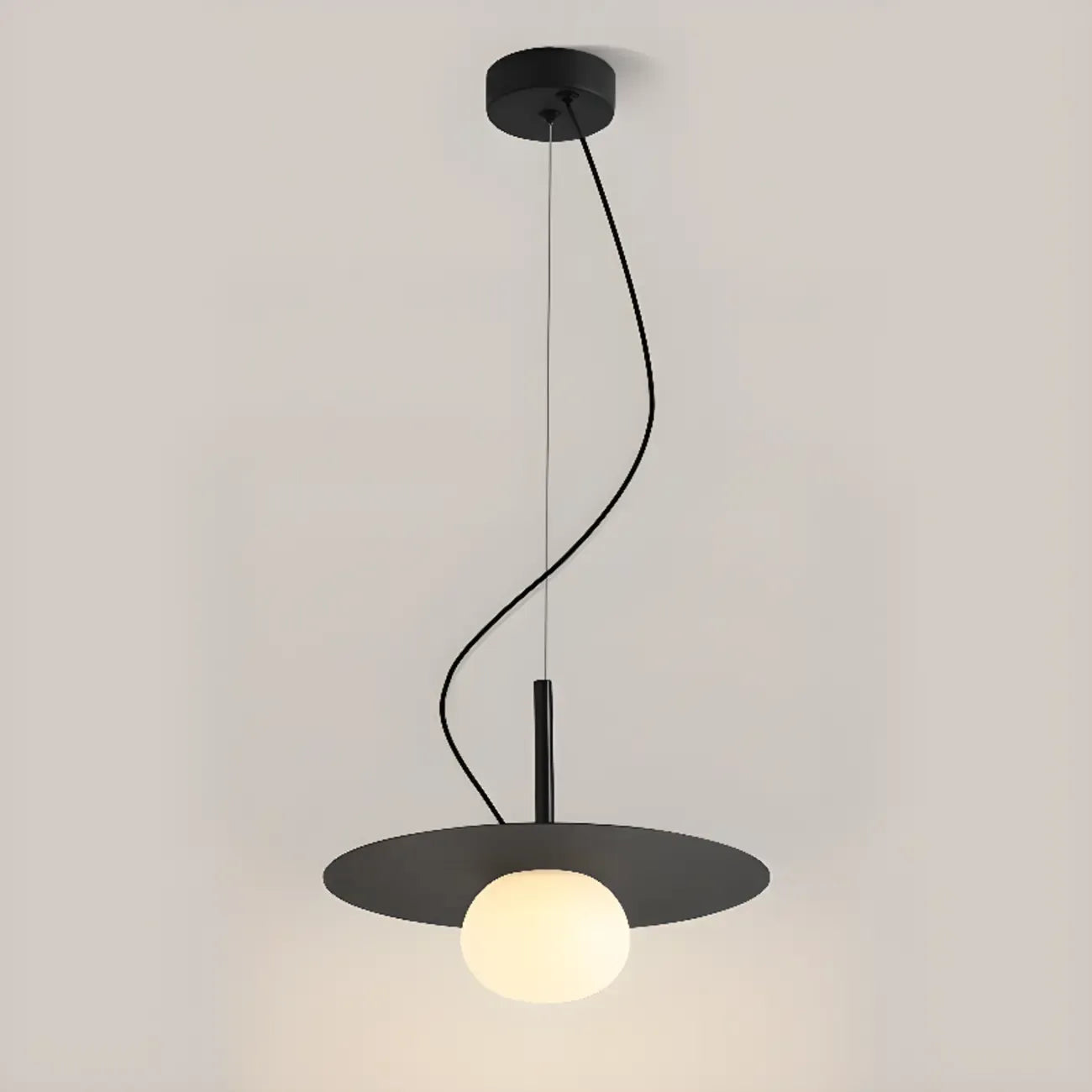 Elegant Modern White Resin Pendant Light for Dining Island