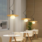 Elegant Modern White Resin Pendant Light for Dining Island