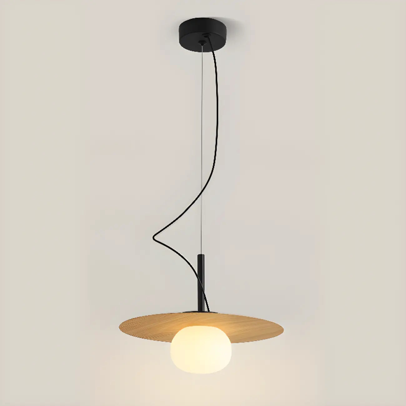 Elegant Modern White Resin Pendant Light for Dining Island