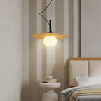 Elegant Modern White Resin Pendant Light for Dining Island
