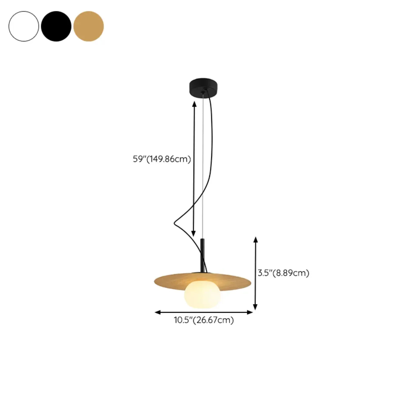Elegant Modern White Resin Pendant Light for Dining Island