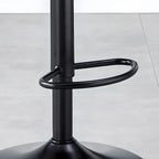 Bucket Adjustable Swivel Leather Bar Stools