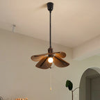 Rustic Petal Shape Pendant Light Adjustable for Kitchen