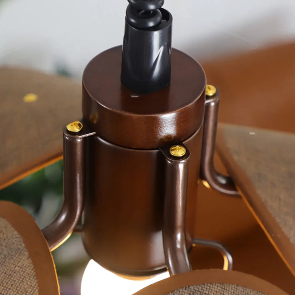 Rustic Petal Shape Pendant Light Adjustable for Kitchen