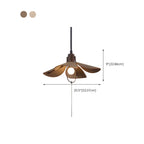 Rustic Petal Shape Pendant Light Adjustable for Kitchen