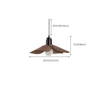 Rustic Petal Shape Pendant Light Adjustable for Kitchen
