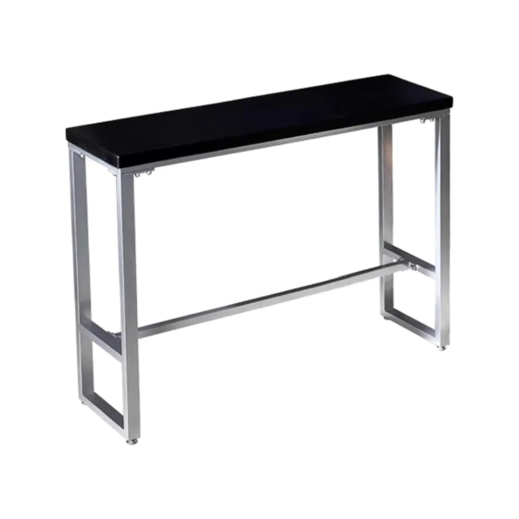 Old School Pine Coal Bistro Table with Foot Platform