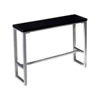 Old School Pine Coal Bistro Table with Foot Platform