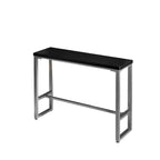 Old School Pine Coal Bistro Table with Foot Platform