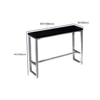 Old School Pine Coal Bistro Table with Foot Platform