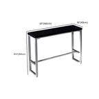Old School Pine Coal Bistro Table with Foot Platform