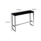 Old School Pine Coal Bistro Table with Foot Platform