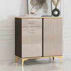 Glam Adjustable Wooden Dining Hutch China Cabinet
