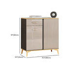 Glam Adjustable Wooden Dining Hutch China Cabinet