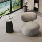 Glam Fabric Swivel Accent Chair with Scratch Resistant
