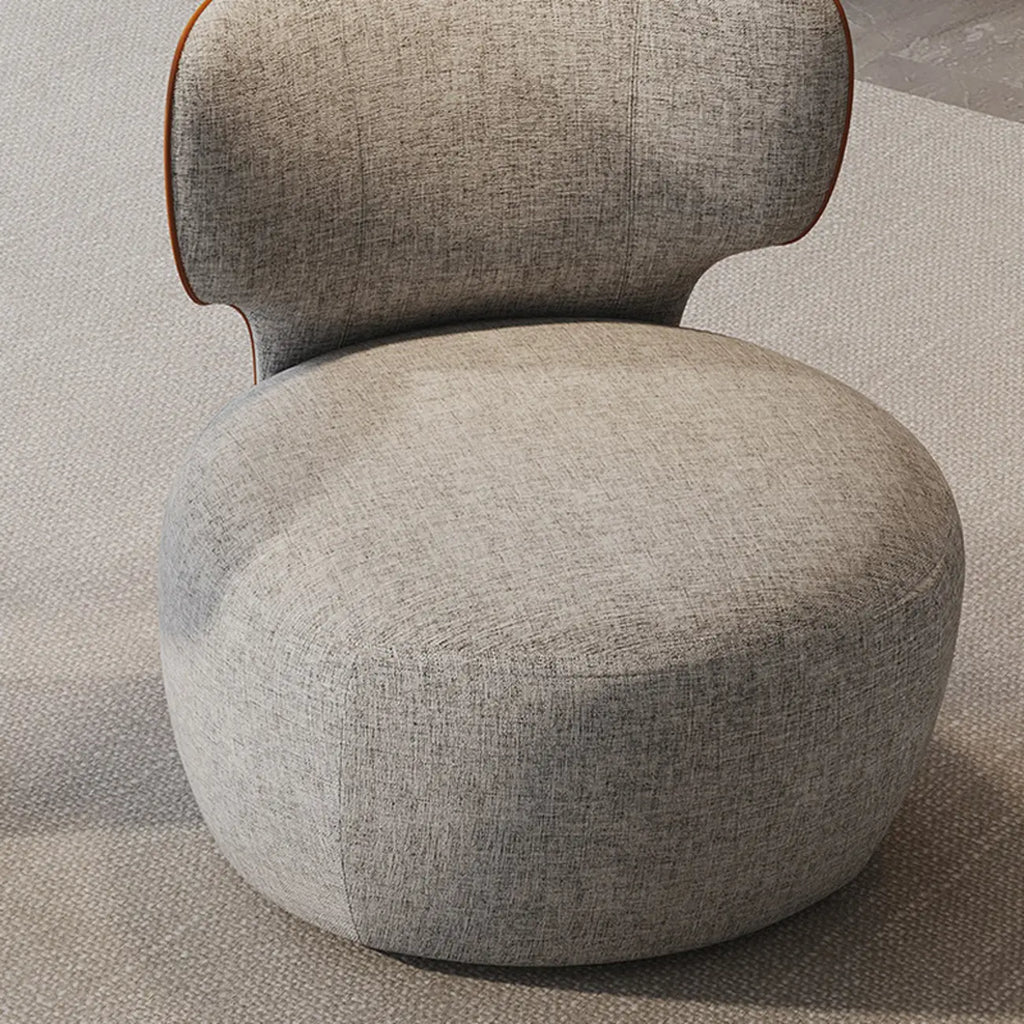 Glam Fabric Swivel Accent Chair with Scratch Resistant