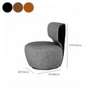 Glam Fabric Swivel Accent Chair with Scratch Resistant