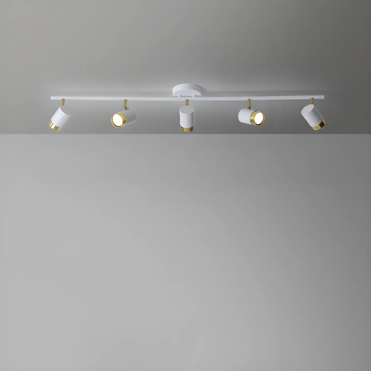 4-Light Modern Dimmable LED Track Lighting with Adjustable Head