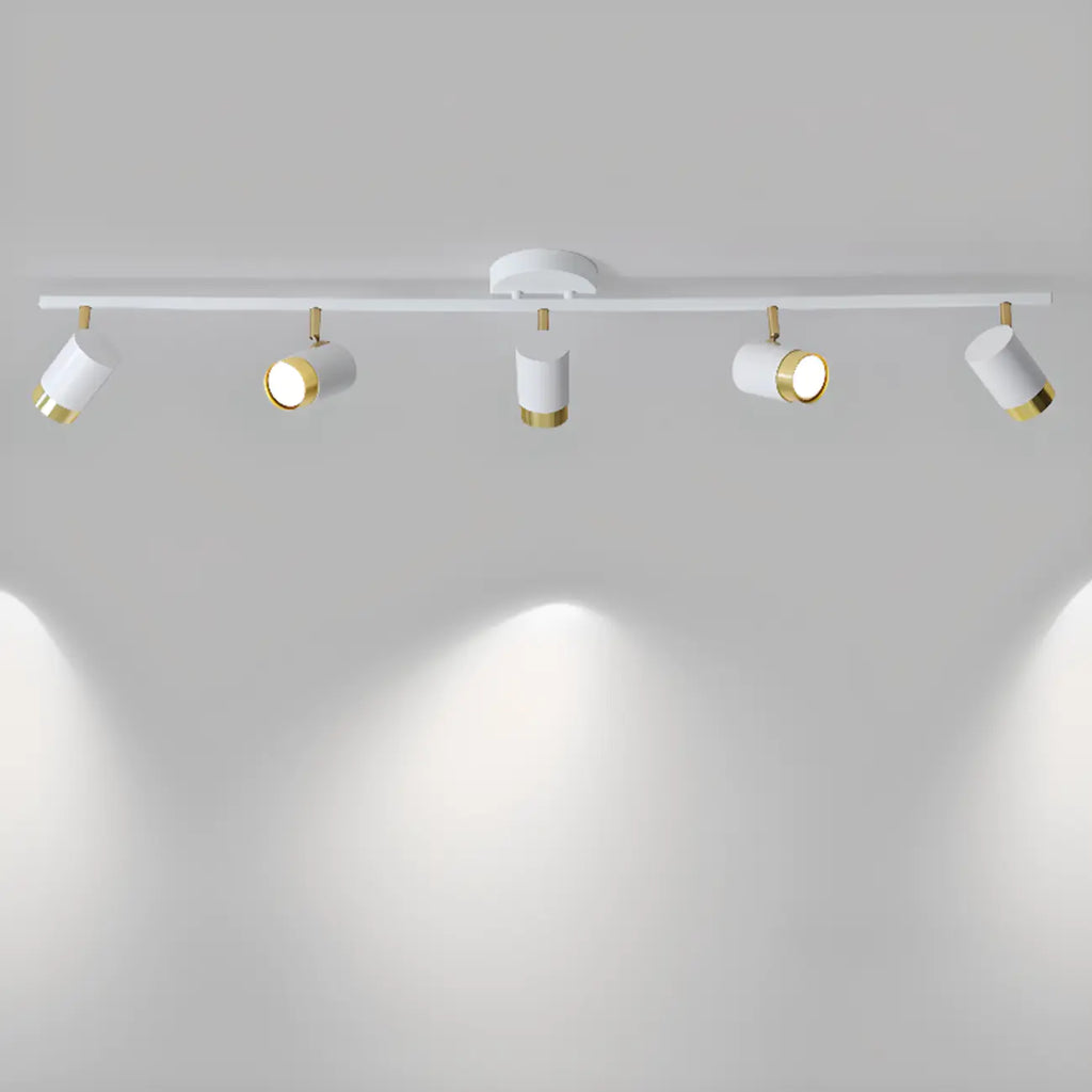 4-Light Modern Dimmable LED Track Lighting with Adjustable Head