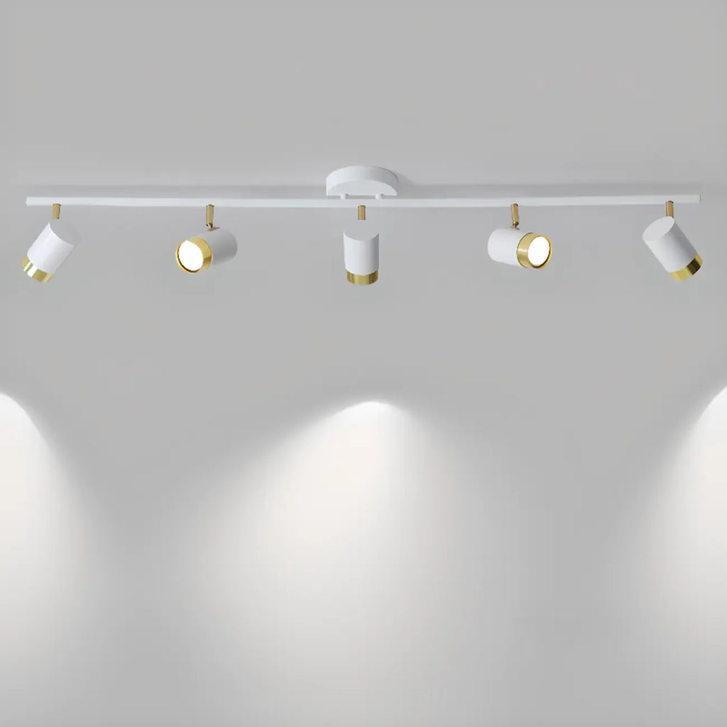 4-Light Modern Dimmable LED Track Lighting with Adjustable Head