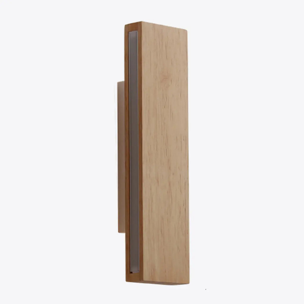 Rotatable Wood 2-Light LED Wall Sconce for Bedside Lighting