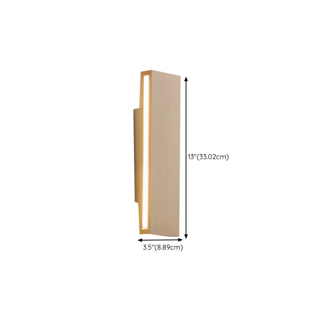 Rotatable Wood 2-Light LED Wall Sconce for Bedside Lighting
