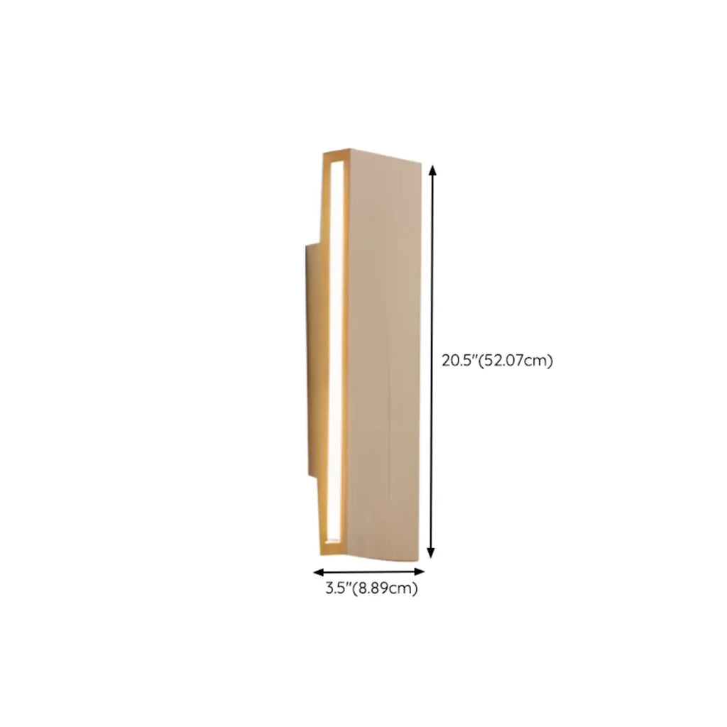 Rotatable Wood 2-Light LED Wall Sconce for Bedside Lighting
