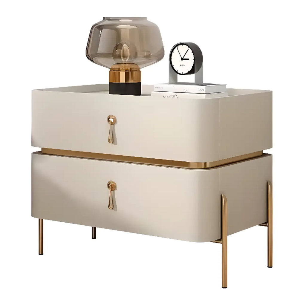 Modern Bedside Table with Sintered Stone Top