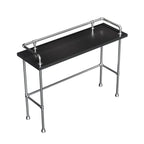 Old School Coal Hardwood Pub Table with Foot Support
