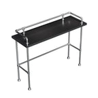 Old School Coal Hardwood Pub Table with Foot Support