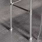 Old School Coal Hardwood Pub Table with Foot Support