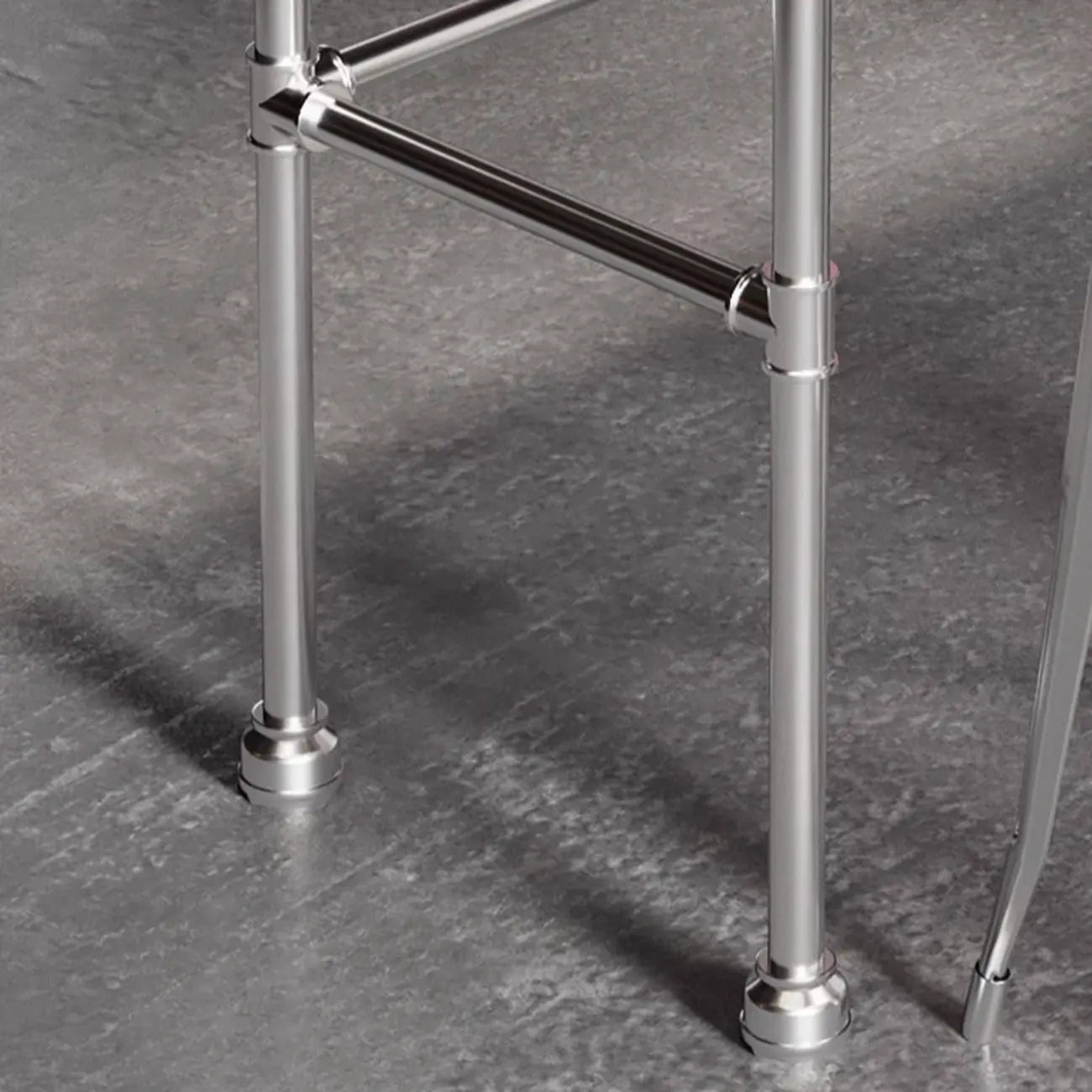 Old School Coal Hardwood Pub Table with Foot Support