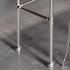 Old School Coal Hardwood Pub Table with Foot Support