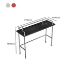 Old School Coal Hardwood Pub Table with Foot Support