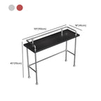 Old School Coal Hardwood Pub Table with Foot Support