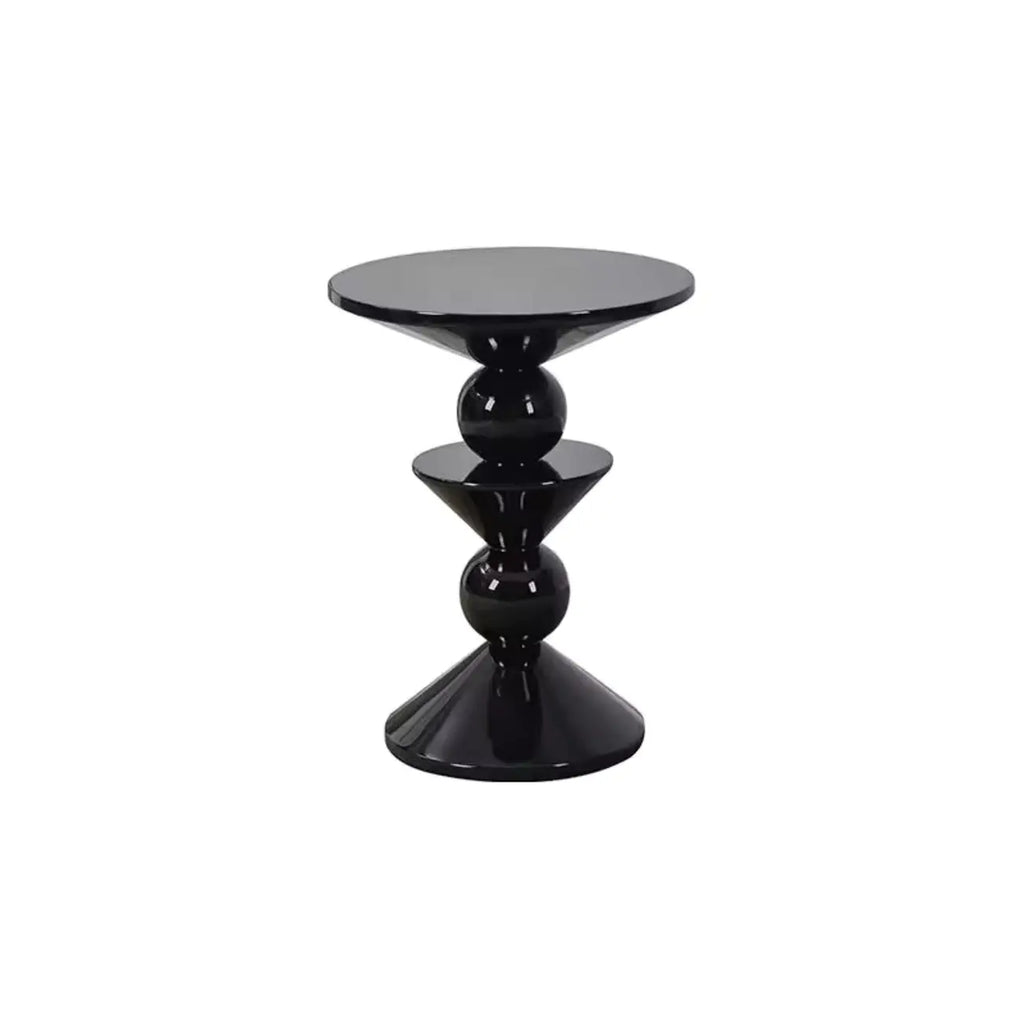 Colorful Round Fiberglass Stacked Accent Table
