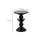 Colorful Round Fiberglass Stacked Accent Table