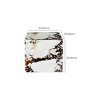 Sleek Sintered Stone Block Base Side Coffee Table